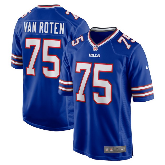 mens nike greg van roten royal buffalo bills game player jersey